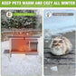 GUTINNEEN Heated Cat House Outdoor Cat House Insulated Weatherproof Feral Cat Shelter with Heated Pad and All-Round Thermal Liner for 1-3 Cats (Winter-Ready)