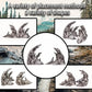 Novelsite Fish Tank Decor- Jagged Canyon Rock Formation ，Made of Solid Sandstone，Suitable for a Variety of Fish Tank Scenes, DIY Planting Moss, Safe and Non-Toxic