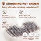 Cat Steam Brush for Indoor Cats, Dog Brush for Shedding, Spritz Defur Comb for Short & Long Hair, Pet Spray Hair Removal Comb, USB Rechargeable Grooming Supplies Steam Brush for All Pets (White)