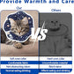 Soft Adjustable Cat Cone Collar - Comfortable Recovery Collar for Cats After Surgery (Dark Blue, Medium)
