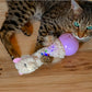 Catstages Electronic Dancing Llama Interactive Cat Toy, Wobbles and Plays Music, Battery Powered, Plush, White