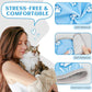 Supet Cat Grooming Hammock, Self-Adhesive Cat Nail Clipper Hammock, Soft Fabric Cat Wrap for Cutting Nails, Quickly Calm Down for Medicine, Teeth Brushing, Ear Cleaning
