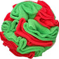 Puppy and Medium Breed Snuffle Interactive Foraging Dog Puzzle Ball Toy Christmas Green and Red Large