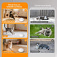 Cat Toy 3in1 Automatic Interactive Wand Toy for Indoor Cats,Moving Butterfly&Glowing Feathers Speedy Tail,Rechargeable Cat Enrichment Toys for Kittens