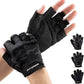 Fitgriff® Workout Gloves (Padded) for Men & Women - Fingerless Gym Gloves for Weight Lifting, Training - Full Palm Protection