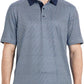 Men's Golf Polo Shirts Short Sleeve Striped Performance Moisture Wicking Dry Fit Golf Shirts for Men