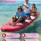 Feelfire11'x34” Extra Wide Inflatable Paddleboard, Stand-up Paddle Board for Adults, 420lb Capacity for Yoga/Fishing/Family, EVA Deck, US Fin, High-Pressure Pump, Storage Backpack, Safety Leash