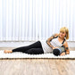 Leewadee Small Yoga Bolster – Shape-Retaining Cervical Neck Roll, Tube Pillow for Comfortable Reading, Kapok Filling, 22 x 6 x 6 inches