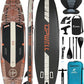 UPWELL 10'6"/11'/11'6" Inflatable Paddle Board, Stand Up Paddlboard for Youth & Adults, Stable Design, Premium SUP Accessories, Backpack, Leash, Hand Pump, Fins