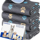 Aitmexcn Washable Puppy Dog Pee Pad, 4PCS 100% Waterproof Whelping Training Mat for Puppy/Senior Dog, Fast Drying Reusable Puppy Pads for Indoor, Outdoor and Car Travel- 18'' x 24''