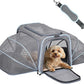 Petsfit Expandable Large Cat Carrier Small Dog Carriers Airline Approved, 17" Lx 11" Wx 11" H Soft-Sided Portable Washable Pet Travel Carrier with 2 Extension for Kittens, Puppies, Rabbits