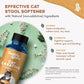Cat Laxative Constipation Relief, Natural Cat Stool Softener Remedy for Irregular Bowel Movements Without Feline Diarrhea, Supports Feline Digestion & Gas Pain Relief, 400 Odorless, Tasteless Pills