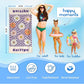 JML Personalized Beach Towel with Name, Custom Flower Beach Towel, Customized Microfiber Pool Towel, Quick Dry & Absorbent Swim Towel for Adult,Anniversary, Birthday, Summer Holiday,Vacation