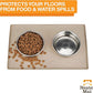 Neater Pet Brands Neater Mat Pet Mats for Food and Water, Cat & Dog Bowl Mat Waterproof Silicone, Feeding Tray, Dog Food Mats for Floors, Placemat w/Raised Edge for Under Bowls, 32" x 24", Cappuccino