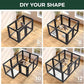 FXW AuraSpace Acrylic Indoor Unleashed Dog Playpen for Small and Medium Dogs, 30 Inch, 12 Panels, Black