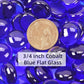 10LB Cobalt Blue Flat Glass Marbles for Vases, Gemstone Beads Vase Filler Decorative Glass Pebbles for Fish Tank, DIY Crafts, Aquarium Decor Rocks