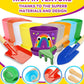 PAITIN Paint & Plant Garden Pot Craft Kit - 4 Inch Plant Pots, Kids Gardening Tools, Labels, Paints, Brushes, Gem & Eye Stickers - Perfect Spring Crafts Gifts for Women & Kids