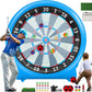6FT Inflatable Dartboard, Giant Kick Darts Soccer Darts Golf & Throw Dart with Air Pump, Giant Outdoor Games, Blow up Soccer Dart for Yard Party Large Dartboard for Kids & Adults 20+Games