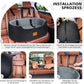 Dog Car Seat for Medium Dogs Up to 50 lbs, Pet Booster Seat for Cars SUVs and Trucks, Travel Dog Bed with Safety Strap, Thick Cushion, Non-Slip Base, Washable and Portable (Black)