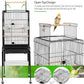 Yaheetech Open Top Rolling Parrot Bird Cage for Cockatiel Sun Parakeet Green Cheek Conure Mid-Sized Parrot Cage with Detachable Stand