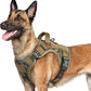 rabbitgoo Dog Harness for Large Dogs No Pull, Tactical Service Pet Vest with Molle and Control Handle, Adjustable and Reflective Military Harness for Easy Walking and Training, Desert camo, L
