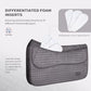 Tackmore Western Saddle Pad Adjustable with Side Pockets and Foam Inserts Shock-Absorbing Riding Pad