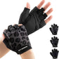 Fitgriff® Workout Gloves (Padded) for Men & Women - Fingerless Gym Gloves for Weight Lifting, Training - Full Palm Protection