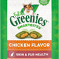 Greenies Feline Smartbites Skin & Fur Crunchy and Soft Cat Treats, Chicken Flavor, 4.6 oz. Pack