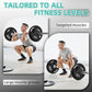 Olympic Cast Iron 2-Inch Weight Plates for Strength Training & Weightlifting, 255 Pounds Set, Multiple Packages
