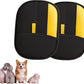 Upgraded pet Hair Removal Gloves, Reusable pet Hair Removal Gloves, 2 pcs cat Hair Removal Devices, Suitable for Clothes, Sofas, Carpets, car Seats. (2PCS Black)