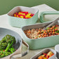 Caraway 2pc Glass Food Storage Set - 4.4 Cup Food Containers (2) - Ceramic Coated - Non Toxic, Non Stick Lunch with Lids - Dishwasher, Oven, & Microwave Safe - Perracotta