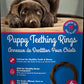 N-Bone Puppy Teething Rings Grain-Free Blueberry & BBQ Flavor Dog Treat, 6 Count Bag, 7.2-oz