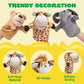 JOYIN 6Pcs Kids Hand Puppet Set with Working Mouth, Toddler Animal Plush Toy Includes Elephant, Giraffe, Lion, Bear, Raccoon and Monkey for Show Theater, Christmas Birthday Gifts for Kid Age 3+