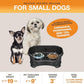 Neater Pet Brands Neater Feeder Deluxe Mess Proof Dog Bowls Elevated for Small Dogs Under 19 lbs, Made in USA, No Spill Raised Dog Food Bowl Stand Feeding Station, Food and Water Bowl Set, Black