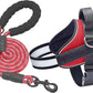Haapaw Essential Dog Harness, No Pull Pet Vest with 3 Leash Clips, No Choke, Reflective, Adjustable and Padded, for Easy Walking and Training for Large Dogs(L, Red)