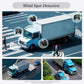 RV Backup Camera with Carplay Android Auto for RV Horse Trailer Semi Box Truck,1080P HD 4 Splits 10.36" Touch Monitor Rear/Side Backup Cameras with Mirror Link FM Waterproof Night Vision DVR Recording