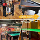 Pool Cue Stick Holder - Floor Stand Billiards Rack Oak Solid Wooden Holds 9 Cues and Pool Table Accessories Organizer