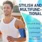 HiRui Running Armband Sleeve Universal Sports Armband Cell Phone Holder Armband for Exercise Workout, Compatible with iPhone 16/15/14/13/Plus/Pro Samsung Galaxy All Phones (XL, Blue)