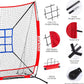6 x 6 FT Baseball Net with 3 Diffferent Targets, Portable Practice Net for Batting，Hitting，Pitching and Throwing,Compact Package with Small Carrying Bag，Great for Kids