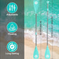 SUP Paddle - Paddle Board Paddle 4 Piece Stand Up Paddleboard Paddles Lightweight Floating Kayak Paddle - Light Blue - Lake Green - Light Green