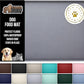 GORILLA GRIP 100% Waterproof Raised Edge BPA Free Silicone Pet Feeding Mat, Dog Cat Food Mats Contain Spills Protects Floors, Placemats for Cats and Dogs Water Bowl, Pets Accessories 18.5x11.5 Gray