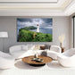 Nature Wall Art Prints - Ocean Forest Mountain Lake Canvas Landscapes - Small to Extra Large Living Room Bedroom Kitchen Bathroom Décor (Stormy Sky Lighthouse, 31L" x 47W")
