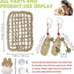 Hamiledyi Rabbit Seagrass Mat Hanging Bunny Chew Toys for Teeth Rabbit Enrichment Activity Mat Small Animal Toys for Guinea Pigs Chinchillas Gerbils Birds