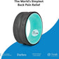 Chirp Wheel Foam Roller - Targeted Back & Neck Pain Relief, Muscle Massage, Trigger Point Therapy, High-Density Foam Tool for Physical Therapy, Stretching & Exercise, 500lbs Capacity, 10-Inch Mint