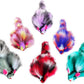 CHIWAVA 6PCS 3.1" Long Haired Furry Mice with Rattle Gradient Color Small Cat Toy Mouse Kitten Interactive Toy