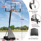 Basketball Hoop Outdoor with 44/54 Inch Shatterproof Backboard, 5.25-10FT Height Portable Basketball Hoop with Sandbag, Adjustable Basketball Goal System