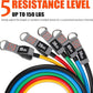 Resistance Bands with Handles for Working Out Women and Men, Exercise Bands with Door Anchor, Stretch Bands for Home Workouts, Simple Guide Included