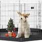 PJYuCien Dog Playpen, 8 Panels 36’’H Dog Pens Indoor with Bottom Pad, Metal Foldable Pet Puppy Exercise Fence Crate Kennel, Better for Medium Animals,Black