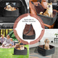 Dog Car Seat for Small Medium Dogs, Soft Fabric Dog Booster Seat with Storage Pockets, Safety Belt, Comfy Pet Car Seat Travel Bed, Removable and Washable