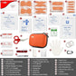 I GO 85 Pieces Hard Shell Mini Compact First Aid Kit, Small Personal Emergency Survival Kit for Travel Hiking Camping Backpacking Hunting Marine Car